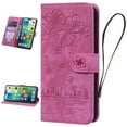 thumbnail image 1 of Nalacover for Google Pixel 8 Pro Wallet Case, Flower Cat Embossed Pattern Magnetic Premium PU Leather Soft Silicone Shockproof Cover with Card Slots Holder Kickstand Flip Folio Case,Rose, 1 of 7