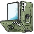 thumbnail image 1 of Nalacover Heavy Duty Case for Samsung Galaxy S22, Hybrid Rugged PC + Soft TPU Military Grade Shockproof Cover with Rotated Ring Holder Kickstand Magnetic Car Mount Non-Slip Case,Armygreen, 1 of 8