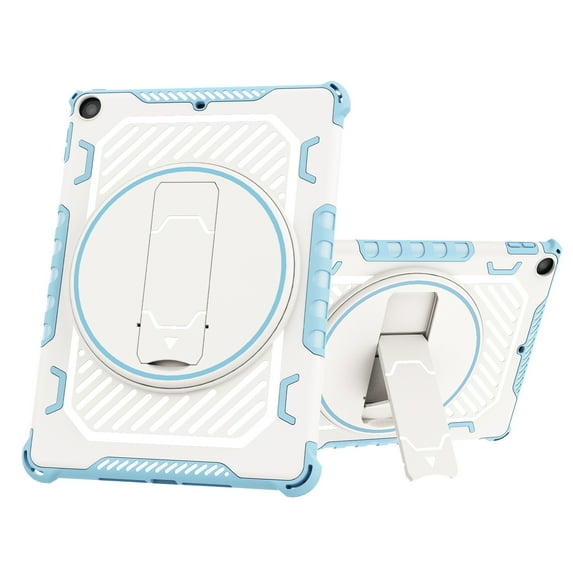 Nalacover Heavy Duty Tablet Case for Apple iPad 6th/5th Generation 9.7" 2018/2017, Rotated Kickstand Pen Holder Soft TPU Rugged PC Shockproof Military Grade Helmet Protective Cover,Blue