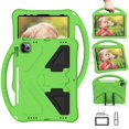thumbnail image 1 of Nalacover Kids Case For iPad 10th Generation 10.9 inch,Stylish Kids Friendly Lightweight EVA Foam Rubber Hybrid Bumper Kickstand Shockproof Convertible Handle Protective Cover,Green, 1 of 7