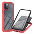 thumbnail image 1 of Nalacover  Case for iPhone 12 Pro Max,Bult-in HD Screen Protctor 360 Protection Shockproof Rugged Clear TPU Silicone Bumper Not-Yellowing Wireless Charging Slim Fit Cover,Red, 1 of 6