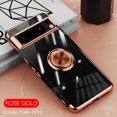 thumbnail image 1 of Nalacover Magnetic Case for Google Pixel 8 Pro, Electroplated Frame Clear Rotate Ring Holder Kickstand Slim Thin Fit Cover Support Car Mount All-Inclusive Lens Protection Anti-Yellowing Case,Rosegold, 1 of 11