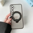 thumbnail image 1 of Nalacover Magnetic Case for Samsung Galaxy A54 5G, Sparkle Bling Rotated Ring Holder Stand Phone Case, Compatible with MagSafe & Car Mount, TPU Shockproof Non-Slip Cover - Black, 1 of 6