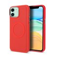 thumbnail image 1 of Nalacover Magnetic Case for iPhone 11, Slim Eye Design Lens Protection Soft Silicone Shockproof Cover Compatible with MagSafe Wireless Charging Car Mount Case for iPhone 11,Red, 1 of 7