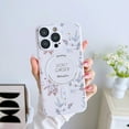 thumbnail image 1 of Nalacover Magnetic Case for iPhone 14 Pro Floral Print Phone Case Slim Anti Scratch, Shock Absorbing [Drop Protection] [Compatible with MagSafe] For Women/Girls For iPhone 14 Pro, white, 1 of 9