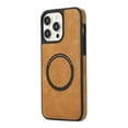 thumbnail image 1 of Nalacover Magnetic Case for iPhone 14 Pro Premium PU Leather Case Compatible with MagSafe, Shockproof Full Body Protective Cover Slim Phone Case for Men and Women, Brown, 1 of 6