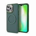 thumbnail image 1 of Nalacover Magnetic Case for iPhone 14 Pro, Slim Eye Design Lens Protection Soft Silicone Shockproof Cover Compatible with MagSafe Wireless Charging Car Mount Case for iPhone 14 Pro,Darkgreen, 1 of 7