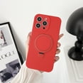 thumbnail image 1 of Nalacover Magnetic Case for iPhone 15 Pro Max, Slim Kickstand Case Compatible with MagSafe Wireless Charging, Liquid Silicone/Rubber Shockproof Anti-Scratches Cover for iPhone 15 Pro Max, Red, 1 of 10