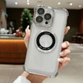 thumbnail image 1 of Nalacover Magnetic Designed for iPhone 12 Clear Case, [Compatible with MagSafe], Anti-Fall Corners Protective Case, Military Grade Shockproof Lens Protector Phone Cover, Silver, 1 of 8