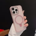 thumbnail image 1 of Nalacover Magnetic Frosted Invisible Stand Case for iPhone 14 Pro Max, [Compatible with MagSafe] Translucent Skin Friendly Flexible Liquid Silicone Kickstand Case For iPhone 14 Pro Max, Pink, 1 of 8