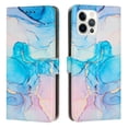 thumbnail image 1 of Nalacover Marble Pattern Wallet Case for iPhone 15 Pro Max with Credit Card Slots Holder Kickstand Cover, Soft Silicone Shokcproof Premium PU Leather Magnetic Clasp Flip Case, Green, 1 of 6