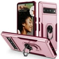 thumbnail image 1 of Nalacover Military Grade Heavy Duty Case for Google Pixel 7 Pro, Rugged Rotated Ring Holder Kickstand Bracket Cover with Magnetic Car Mount Soft TPU Shockproof Lens Protective Case,Pink, 1 of 9