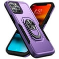 thumbnail image 1 of Nalacover Military Grade Heavy Duty Case for iPhone 14 Plus, Rugged Rotated Ring Holder Kickstand Bracket Cover with Magnetic Car Mount Soft TPU Shockproof Lens Protective Case, Purple, 1 of 8