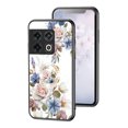 thumbnail image 1 of Nalacover for OnePlus 10 Pro 5G Slim Case,Exquisite Floral Pattern 360 Rotating Diamond Ring Holder Anti-Scratch Soft TPU Silicone Bumper Rubber Tempered Glass Back Cover.White, 1 of 9