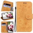 thumbnail image 1 of Nalacover for OnePlus 10 Pro 5G Wallet Case,Luxury Embossed Sun Flower Pattern PU Leather Soft TPU Magnetic Flip Folio Credit Card Holder Shockproof for Women Men Cover+Wrist Strap.Yellow, 1 of 9