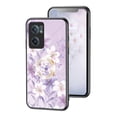 thumbnail image 1 of Nalacover for OnePlus Nord CE2 5G Slim Case,Exquisite Floral Pattern 360 Rotating Diamond Ring Holder Anti-Scratch Soft TPU Silicone Bumper Rubber Tempered Glass Back Cover.Purple Magnolia, 1 of 9