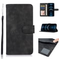 thumbnail image 1 of Nalacover Retro Wallet Case for iPhone 14 Pro Max, Premium PU Leather Shockproof Case with Card Slots Holder Kickstand Magnetic Clasp Phone Cover Vintage Design Wrist Strap Flip Folio Case,Black, 1 of 11