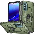 thumbnail image 1 of Nalacover Rugged Case for Motorola Moto G Stylus 5G 2022, Heavy Duty Hybrid PC + TPU Military Grade Shockproof Cover with Rotated Ring Holder Kickstand Magnetic Car Mount Non-Slip Case, Army Green, 1 of 8