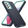 thumbnail image 1 of Nalacover Rugged Case for Samsung Galaxy A53 5G, Triple-Layers Heavy Duty Hard PC + Soft TPU Hybrid Military Grade Shockproof Anti-Scratches Cover with Non-Slip Strip Lens Protection Case,Blue+Green, 1 of 7