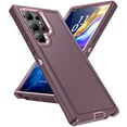 thumbnail image 1 of Nalacover Rugged Case for Samsung Galaxy S23 Ultra, Triple-Layers Heavy Duty Hard PC + Soft TPU Hybrid Military Grade Shockproof Anti-Scratches Cover with Non-Slip Strip Lens Protection, Purple, 1 of 7