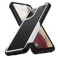 thumbnail image 1 of Nalacover Samsung Galaxy A12 5G Case, Heavy Duty 3 in 1 Rugged Shockproof Rugged Silicone Hybrid Hard PC Soft TPU Bumper Camera Raised Drop Protective Girls Women Boy Men Phone Covers, White, 1 of 8