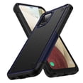 thumbnail image 1 of Nalacover Samsung Galaxy A12 5G Case, Heavy Duty 3 in 1 Rugged Shockproof Rugged Silicone Hybrid Hard PC Soft TPU Bumper Camera Raised Drop Protective Girls Women Boy Men Phone Covers, Navyblue, 1 of 8