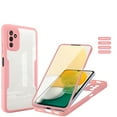 thumbnail image 1 of Nalacover for Samsung Galaxy A13 5G Clear Phone Case with Built-in Screen Protector, Dual-Layers Acrylic + TPU Shockproof Non-Yellowing Lens Protection Cover for Samsung Galaxy A13 5G,Pink, 1 of 9