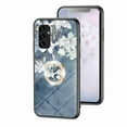 thumbnail image 1 of Nalacover for Samsung Galaxy A13 5G Slim Case,Exquisite Floral Pattern 360 Rotating Diamond Ring Holder Anti-Scratch Soft TPU Silicone Bumper Rubber Tempered Glass Back Cover.Chinese rose, 1 of 7