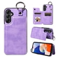 thumbnail image 1 of Nalacover for Samsung Galaxy A14 5G Wallet Case with Card Slots & Metal Finger Ring, Durable PU Leather Back Double Magnetic Botton Flip Kickstand Purse Shockproof Phone Case,Purple, 1 of 10