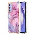thumbnail image 1 of Nalacover for Samsung Galaxy A15 Marble Pattern Slim Case Compatible with MagSafe Wireless Charging, Soft Silicone/TPU Shockproof Non-Yellowing Lightweight Protective Cover, Pink, 1 of 6
