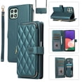 thumbnail image 1 of Nalacover for Samsung Galaxy A22 5G Premium PU Leather Crossbody Case with Shoulder Strap & Wrist Strap,Shockproof Magnetic Flip Kickstand Credit Card Slots Zipper Wallet Phone Case,Darkgreen, 1 of 12
