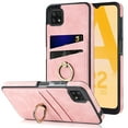 thumbnail image 1 of Nalacover for Samsung Galaxy A22 5G Wallet Case, Premium PU Leather Soft TPU Anti-Drop Card Slots with 360 Finger Ring Holder Kickstand Back Phone Cover For Samsung Galaxy A22 5G, Pink, 1 of 8
