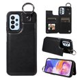 thumbnail image 1 of Nalacover for Samsung Galaxy A23 4G Wallet Case with Card Slots & Metal Finger Ring, Durable PU Leather Back Double Magnetic Botton Flip Kickstand Purse Shockproof Phone Case,Black, 1 of 10