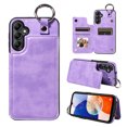 thumbnail image 1 of Nalacover for Samsung Galaxy A24 4G Wallet Case with Card Slots & Metal Finger Ring, Durable PU Leather Back Double Magnetic Botton Flip Kickstand Purse Shockproof Phone Case,Purple, 1 of 10