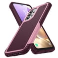 thumbnail image 1 of Nalacover Samsung Galaxy A32 4G Case, Heavy Duty 3 in 1 Rugged Shockproof Rugged Silicone Hybrid Hard PC Soft TPU Bumper Camera Raised Drop Protective Girls Women Boy Men Phone Covers, Rose, 1 of 8