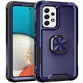 thumbnail image 1 of Nalacover For Samsung Galaxy A32 5G Slim Case,Luxury Hybrid Hard PC and TPU Rugged Bumper 3-In-1 Rotatable Magnetic Ring Kickstand Four Corner Guard Shockproof Anti-Scratch Back Phone Cover.Blue, 1 of 8