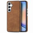 thumbnail image 1 of Nalacover for Samsung Galaxy A34 5G Case, Skin Friendly Slim PU Leather Soft Lining Cover, Lightweight TPU Shockproof Plating Buttons Camera Lens Protection Case for Samsung Galaxy A34 5G,Brown, 1 of 11