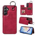 thumbnail image 1 of Nalacover for Samsung Galaxy A34 5G Wallet Case with Card Slots & Metal Finger Ring, Durable PU Leather Back Double Magnetic Botton Flip Kickstand Purse Shockproof Phone Case,Red, 1 of 10
