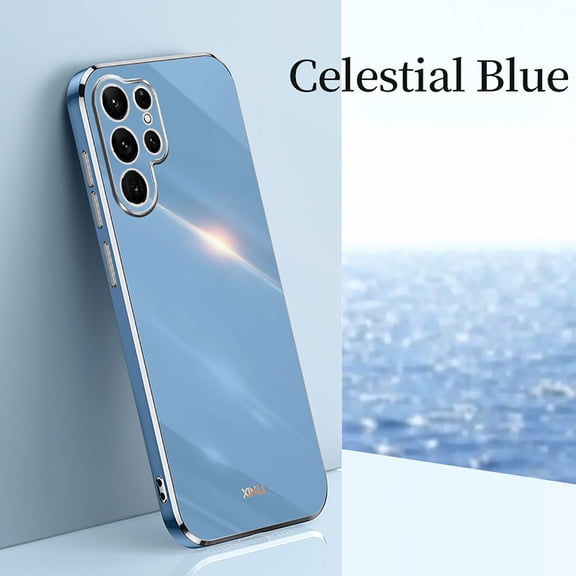 Nalacover For Samsung Galaxy A53 5G Case,Luxury Stylish Plating and Soft TPU Glossy Anti-Scratch Rubber Anti-drop Shockproof Ultra Slim Fit Back Phone Cover.For Samsung Galaxy A53 5G,Blue