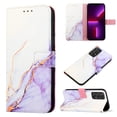 thumbnail image 1 of Nalacover for Samsung Galaxy A53 5G PU Leather Wallet Case,Stylish Marble Pattern Magnetic Clasp Flip Kickstand Cash Pocket Wireless Charging+Wrist Strap Cover for Girls Women,F, 1 of 6
