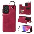 thumbnail image 1 of Nalacover for Samsung Galaxy A53 5G Wallet Case with Card Slots & Metal Finger Ring, Durable PU Leather Back Double Magnetic Botton Flip Kickstand Purse Shockproof Phone Case,Red, 1 of 10
