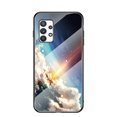 thumbnail image 1 of Nalacover For Samsung Galaxy A73 5G Fit Slim Case,Stylish Galaxy Pattern Design Luxury Tempered Glass Back Case Anti-scratch Side with TPU Bumper Shockproof Camera Lens Protective Cover.E, 1 of 8