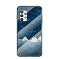 thumbnail image 1 of Nalacover For Samsung Galaxy A73 5G Fit Slim Case,Stylish Galaxy Pattern Design Luxury Tempered Glass Back Case Anti-scratch Side with TPU Bumper Shockproof Camera Lens Protective Cover.A, 1 of 8