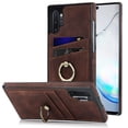 thumbnail image 1 of Nalacover for Samsung Galaxy Note 10 Plus Wallet Case, Premium PU Leather Soft TPU Anti-Drop Card Slots with 360 Finger Ring Holder Kickstand Back Phone Cover For Samsung Galaxy Note 10 Plus, Coffee, 1 of 8