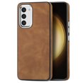 thumbnail image 1 of Nalacover for Samsung Galaxy S21 FE Case, Skin Friendly Slim PU Leather Soft Lining Cover, Lightweight TPU Shockproof Plating Buttons Camera Lens Protection Case for Samsung Galaxy S21 FE,Brown, 1 of 1