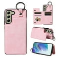 thumbnail image 1 of Nalacover for Samsung Galaxy S21 FE Wallet Case with Card Slots & Metal Finger Ring, Durable PU Leather Back Double Magnetic Botton Flip Kickstand Purse Shockproof Phone Case,Rosegold, 1 of 10