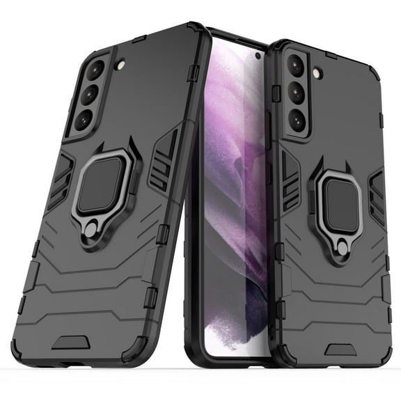 Nalacover for Samsung Galaxy S22 Plus Case,Luxury Heavy Duty Armor Dual Layer Protective TPU Bumper Magnetic Finger Ring Kickstand Shockproof Dustproof Non-Slip Slim Back Phone Cover.Black