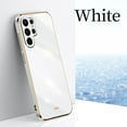 thumbnail image 1 of Nalacover For Samsung Galaxy S22 Plus Case,Luxury Stylish Plating and Soft TPU Glossy Anti-Scratch Rubber Anti-drop Shockproof Ultra Slim Fit Back Phone Cover.For Samsung Galaxy S22 Plus,White, 1 of 10