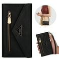 thumbnail image 1 of Nalacover for Samsung Galaxy S22 Wallet Case,360 Protection PU Leather Soft TPU Magnetic Flip Folding Kickstand Card Slots Zipper Pocket Shockproof Cover with Crossbody Shoulder Strap.Black, 1 of 7