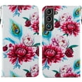 thumbnail image 1 of Nalacover for Samsung Galaxy S23 Plus Pattern Printing Wallet Case with Card Slots Kickstand, PU Leather Magnetic Clasp Wrist Hand Strap Shockproof Flip Cover for Samsung Galaxy S23 Plus, Flower, 1 of 6